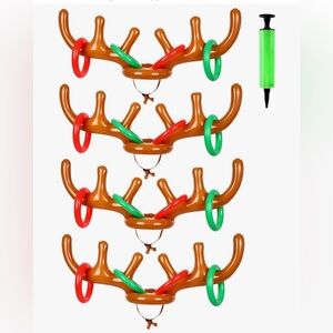 Game Set~Inflatable Reindeer Antler Ring Toss (NWT!)